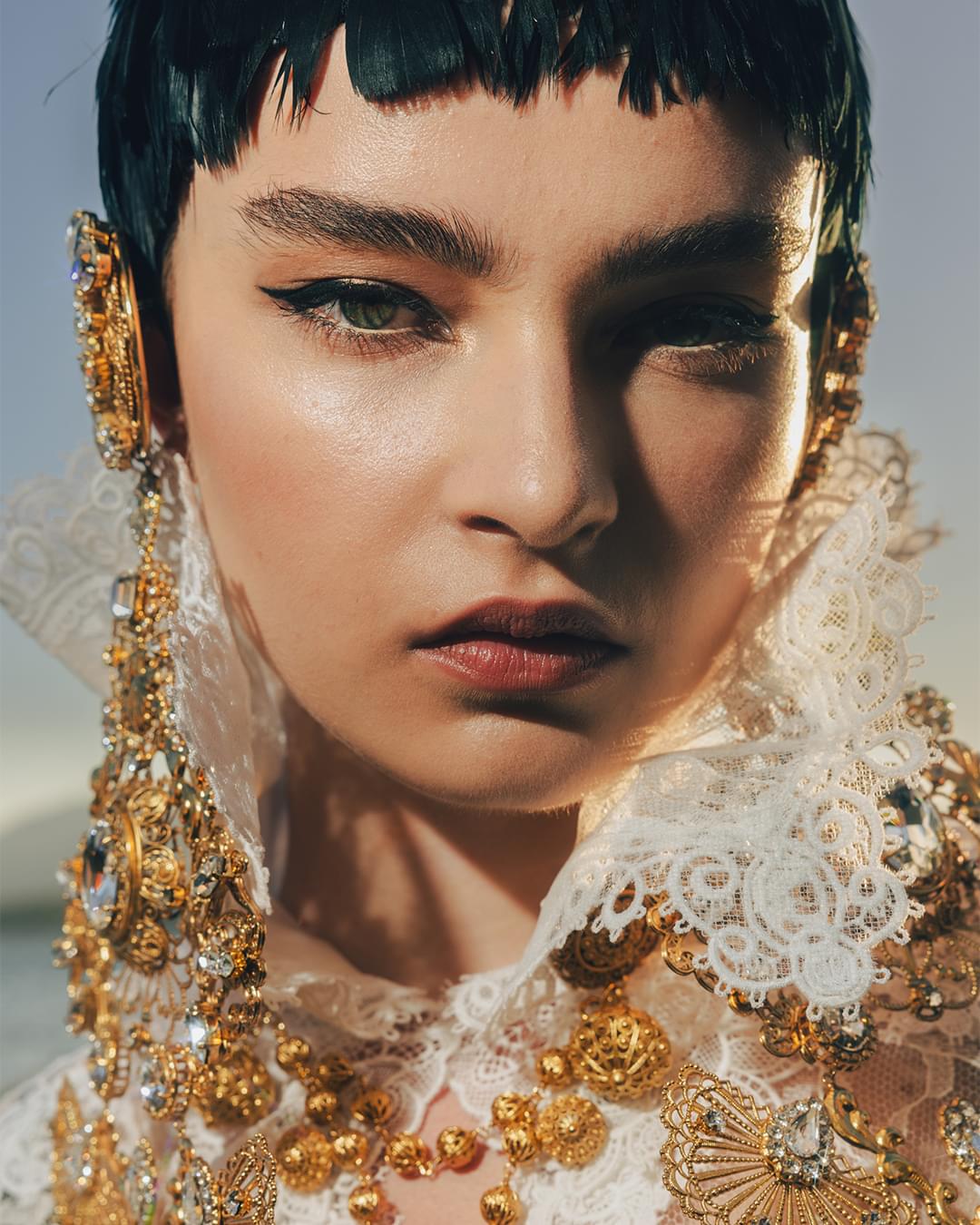 未使用タグ付　Dolce&Gabbana  スパンコール　スカートセットアップ fashion Dolce&Gabbana with Masami Nagasawa 『現代女性の品格。長澤